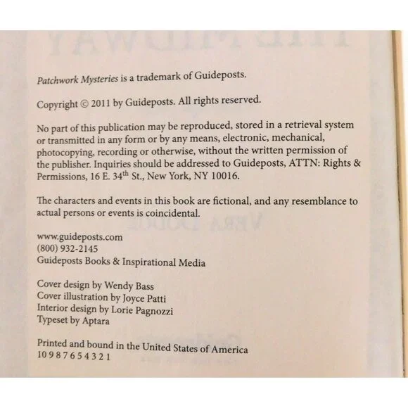 Mystery On The Midway Patchwork Mysteries #12 By Vera Dodge Hardcover Guideposts - Picture 3 of 3